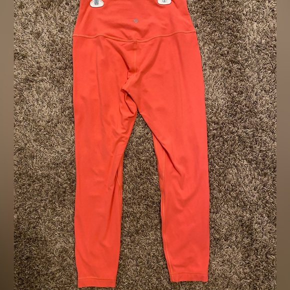 Lululemon align HR leggings 25” in color pale raspberry size 10 - Picture 2 of 5